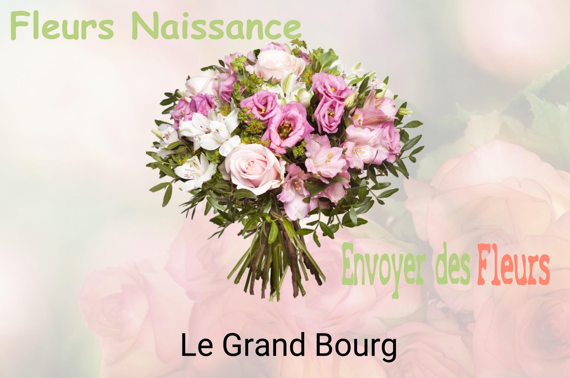 Bouquet de fleurs de naissance livré à Le Grand-Bourg